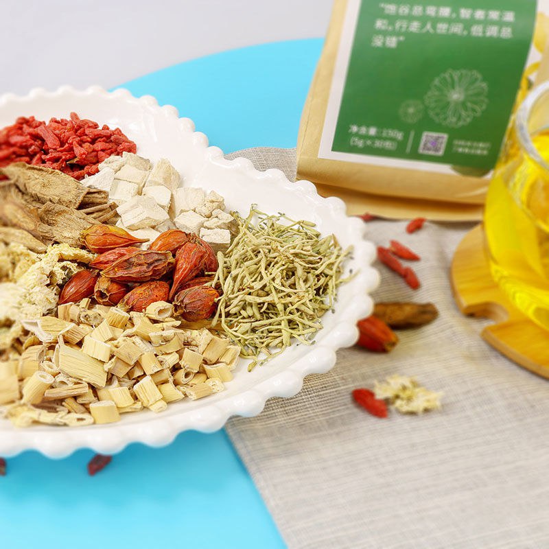 决明子菊花茶牛蒡根金银花养肝茶枸杞菊花熬夜恢复养生茶口臭茶，2.9元