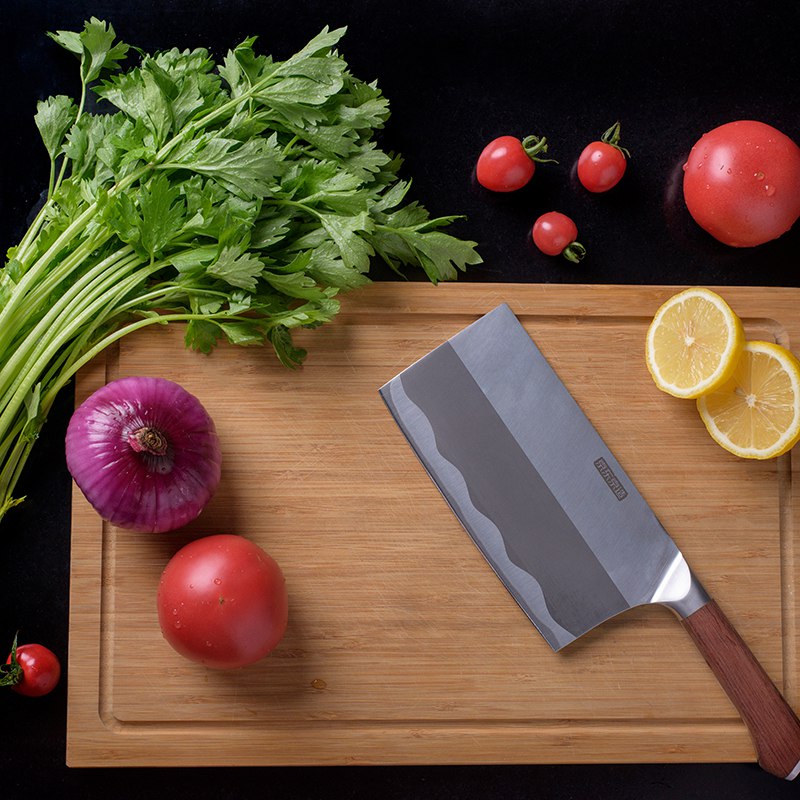 【京东】京造 中华菜刀优质9铬钢 进口花梨木手柄 79元