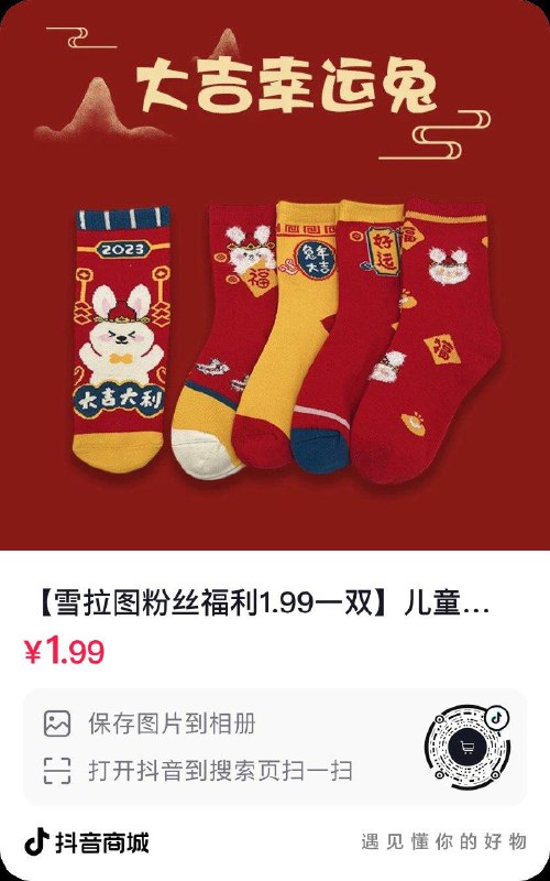 儿童袜子1.99如有Dy极速版 回归洪包2拍下0.01，自辩
