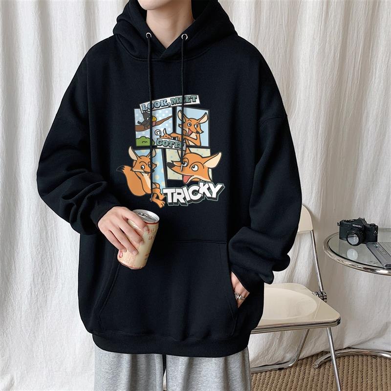 29.9元【文艺男女】千万粉丝潮店 几十款可选！情侣款宽松新潮ins连帽卫衣(Bxqk2aeKygr)/