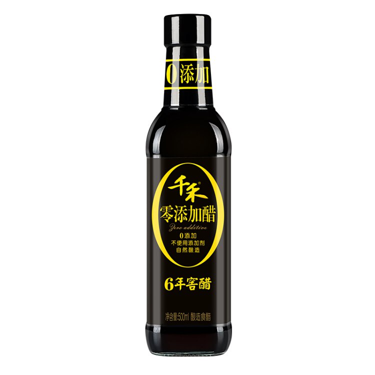 千禾 醋 零添加6年窖醋 酿造食醋陈醋 不使用添加剂 500mL