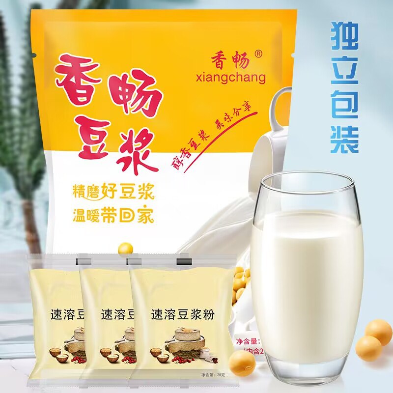 5.89元 【香畅】速溶纯黄豆原味豆浆粉11小包(oNfU2xt8woN)/ CZ11/开水冲泡即可，味道好喝！