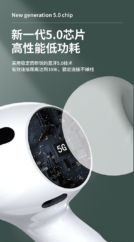 27.9元 支持ios弹窗3代真无线蓝牙耳机(ESjScJ7bcL1)/