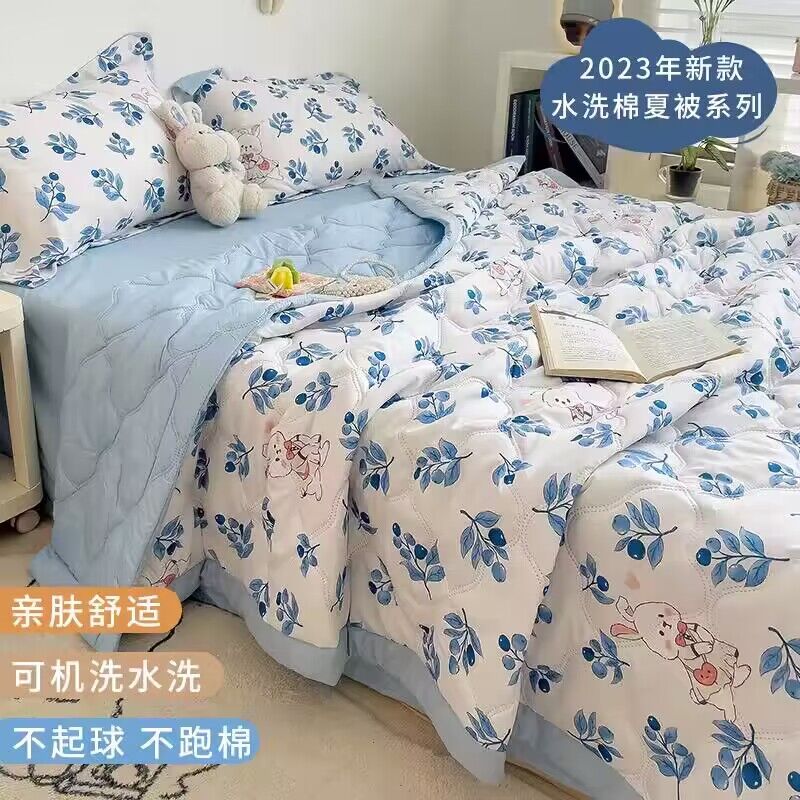 29.9💵 全尺寸一个价‼️【浪漫花语旗舰店】薄款亲肤水洗棉空调夏凉被7)V9CndFRAvJA)/:// CA1831图案好看 洗后不褪色不起球整张羽丝棉填充 亲肤又透气夏天真的少不了夏凉被 安排