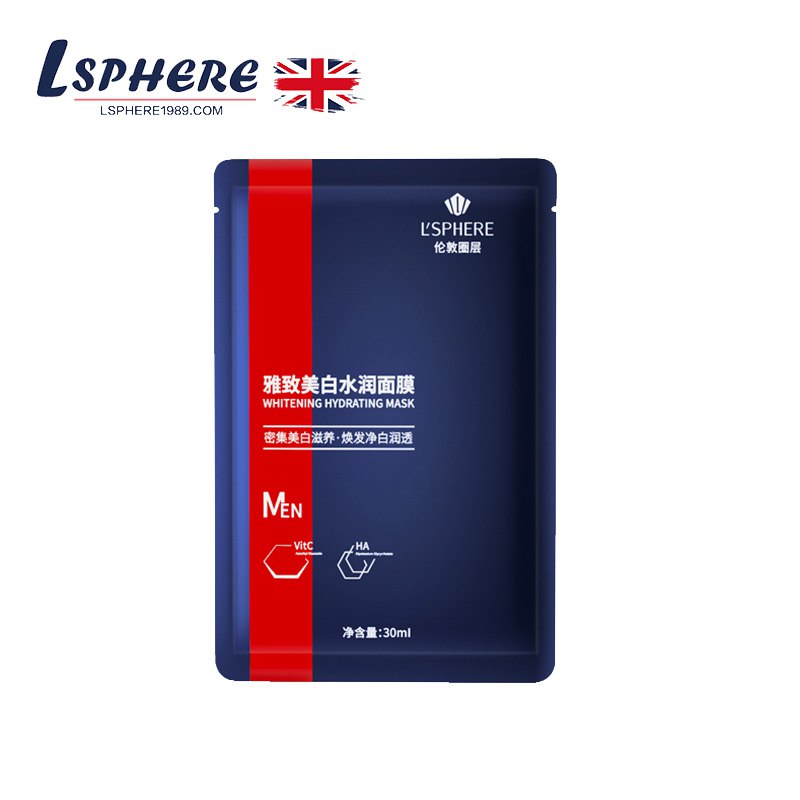 英国LSphere/伦敦圈层男士面膜补水保湿收缩毛孔 30ml/片