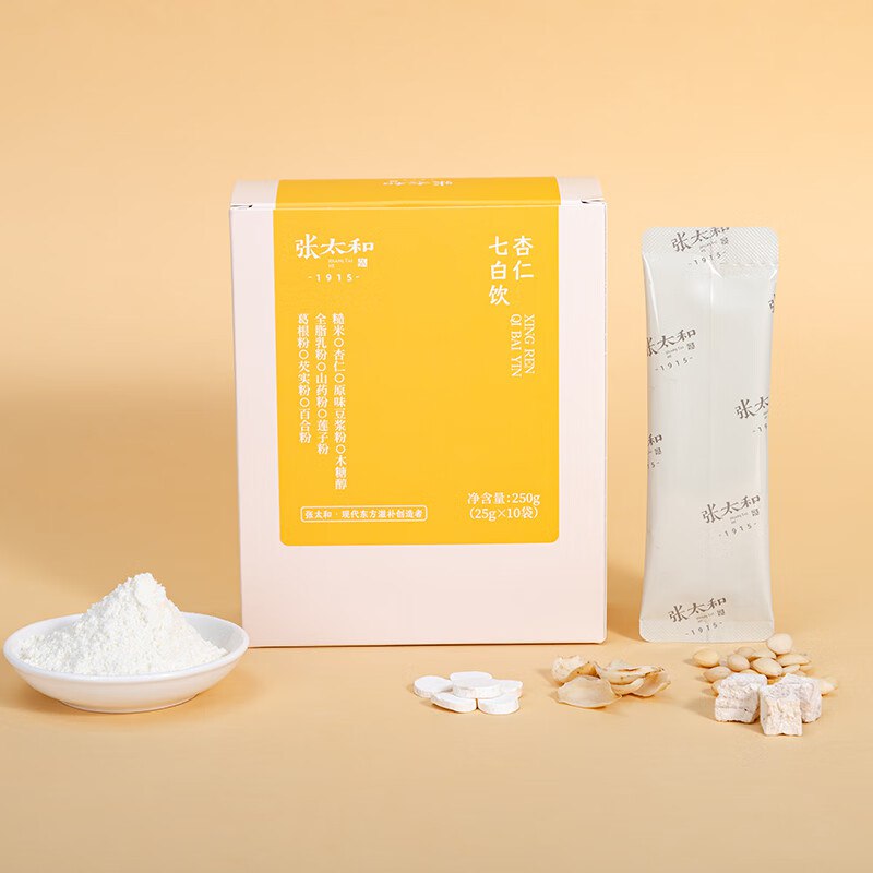 张太和 杏仁七白饮 25g*10袋/盒