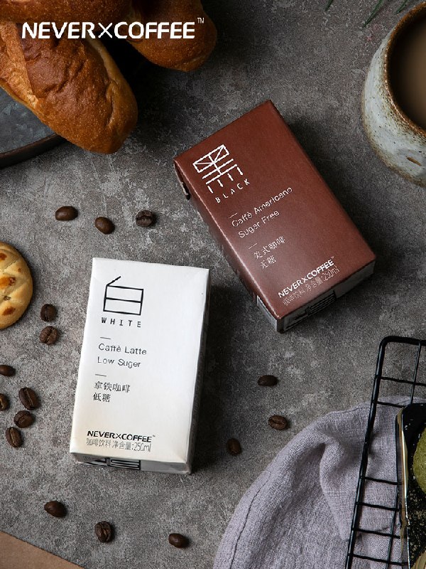 19.9元 never coffee旗舰美式拿铁咖啡组合250mL*6盒(zlOEcCLbLje)/