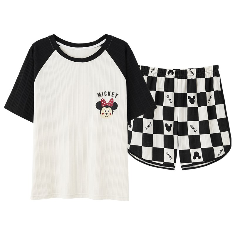 29元  顶瓜瓜2022新款夏季纯棉短款睡衣两件套家居服(F8zi2NQldNU)/