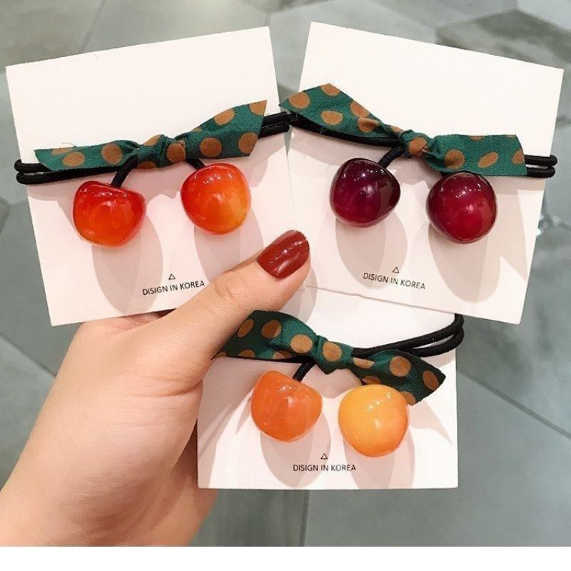 樱桃网红ins发圈头饰女3个装，4.9，捡漏~